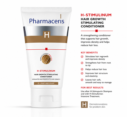 Pharmaceris H-Stimulinum Hair Growth Stimulating Conditioner | Strengthening Conditioner for Hair Loss & Thinning Hair