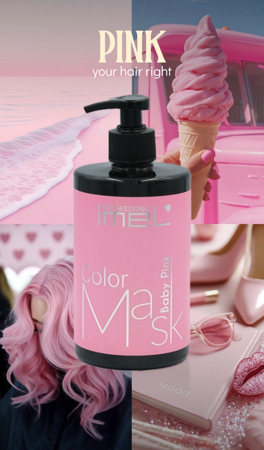 BABY PINK – IMEL PROFESSIONAL Colour Hair Mask 500ml