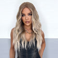 Balayage blonde WIG, 55 Cm Length, Body wave lace front WIG