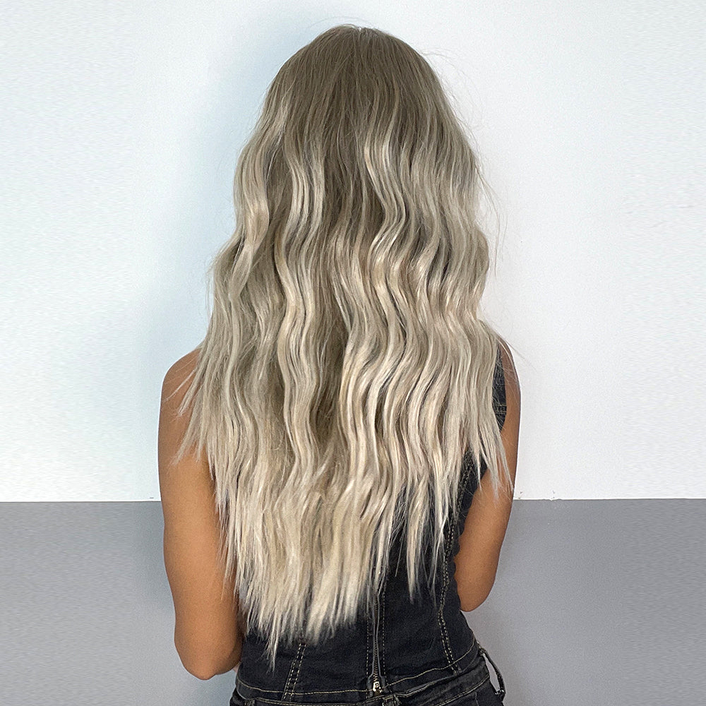 Balayage blonde WIG, 55 Cm Length, Body wave lace front WIG