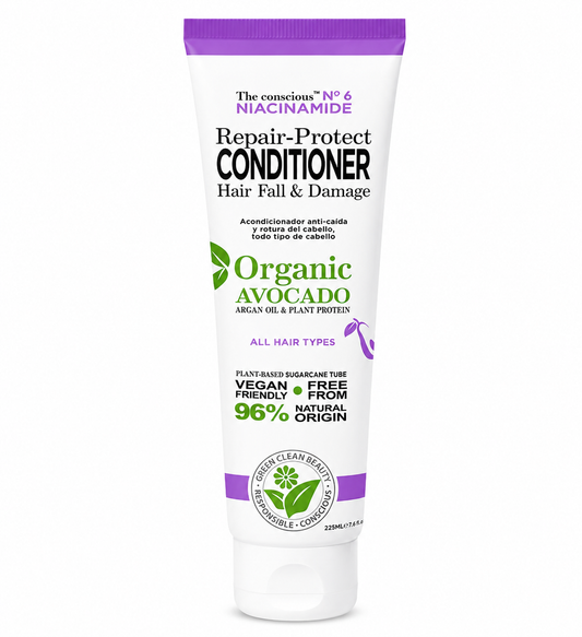 Organic Avocado Repair-Protect Conditioner for Hair Fall & Damaged Hair | Niacinamide Nourishing Conditioner – 225ml