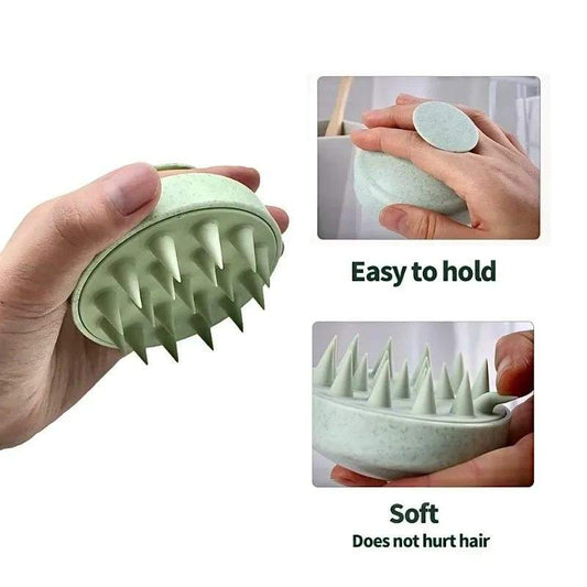 Scalp Massager Shampoo Brush – Deep Cleansing Silicone Hair Scalp Scrubber | Relaxing Head Massage Tool for Hair Growth & Dandruff Care